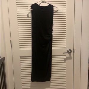 Black cotton sleeveless dress